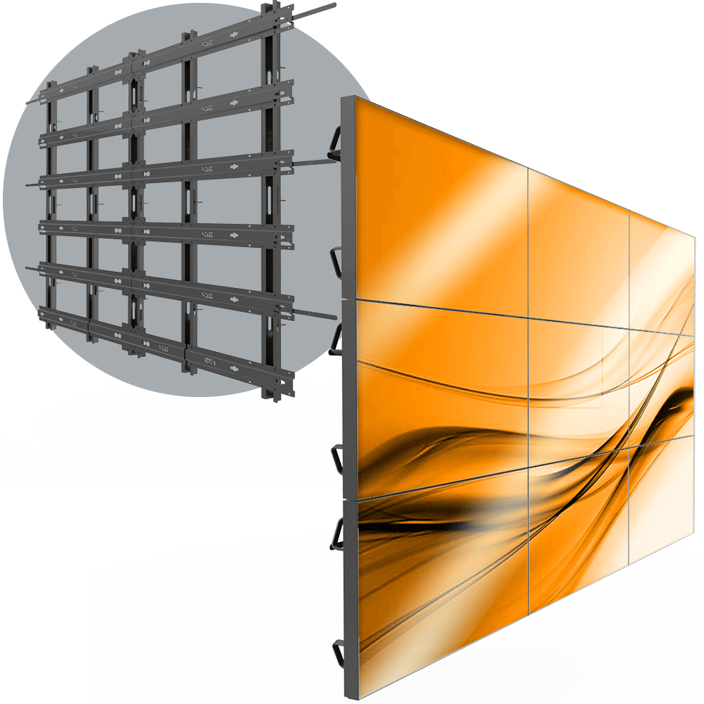 VWD 3X3 Permanent 3X3 LCD Wall Mount MagnaTech Electronic Co.