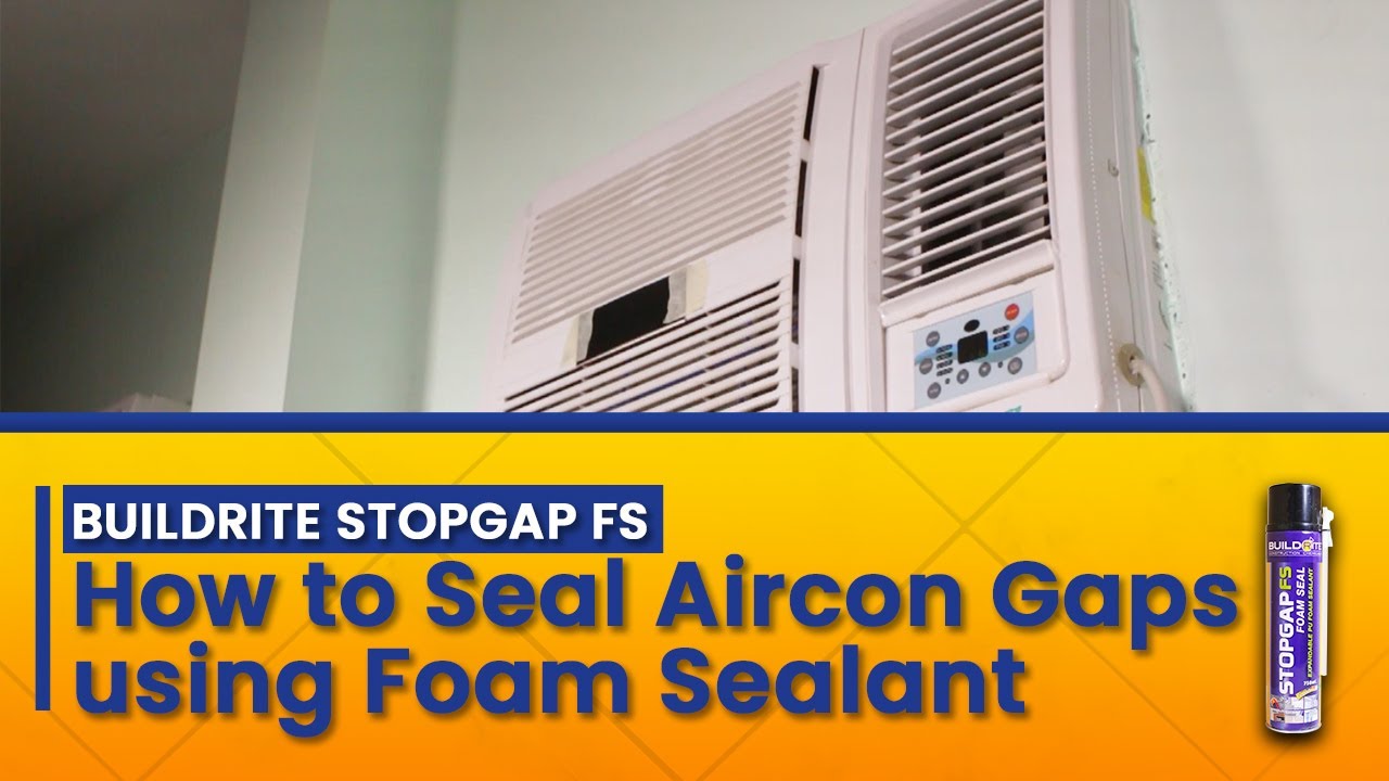 Buildrite Stopgap FS How to seal aircon gaps using foam sealant MAGNA PRIME