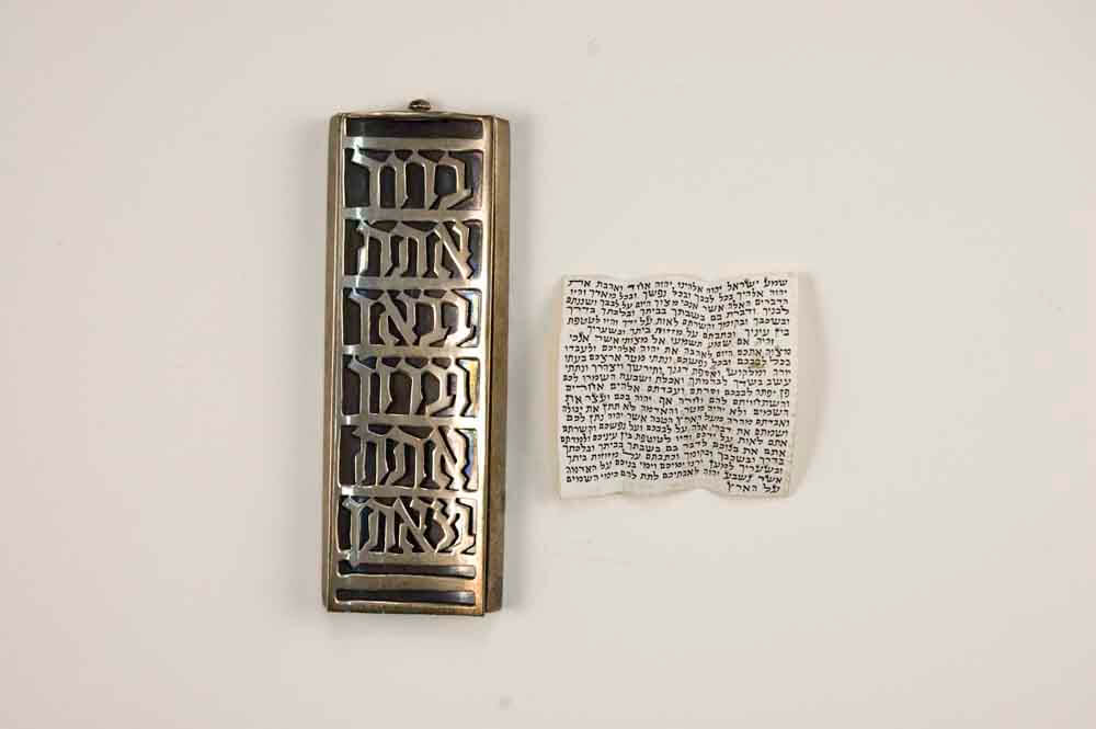 Mezuzah Case and Scroll The Magnes Collection of Jewish Art and Life