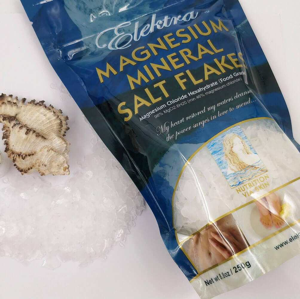 Elektra Magnesium Flakes Food Grade 250g Magnesium Via Skin