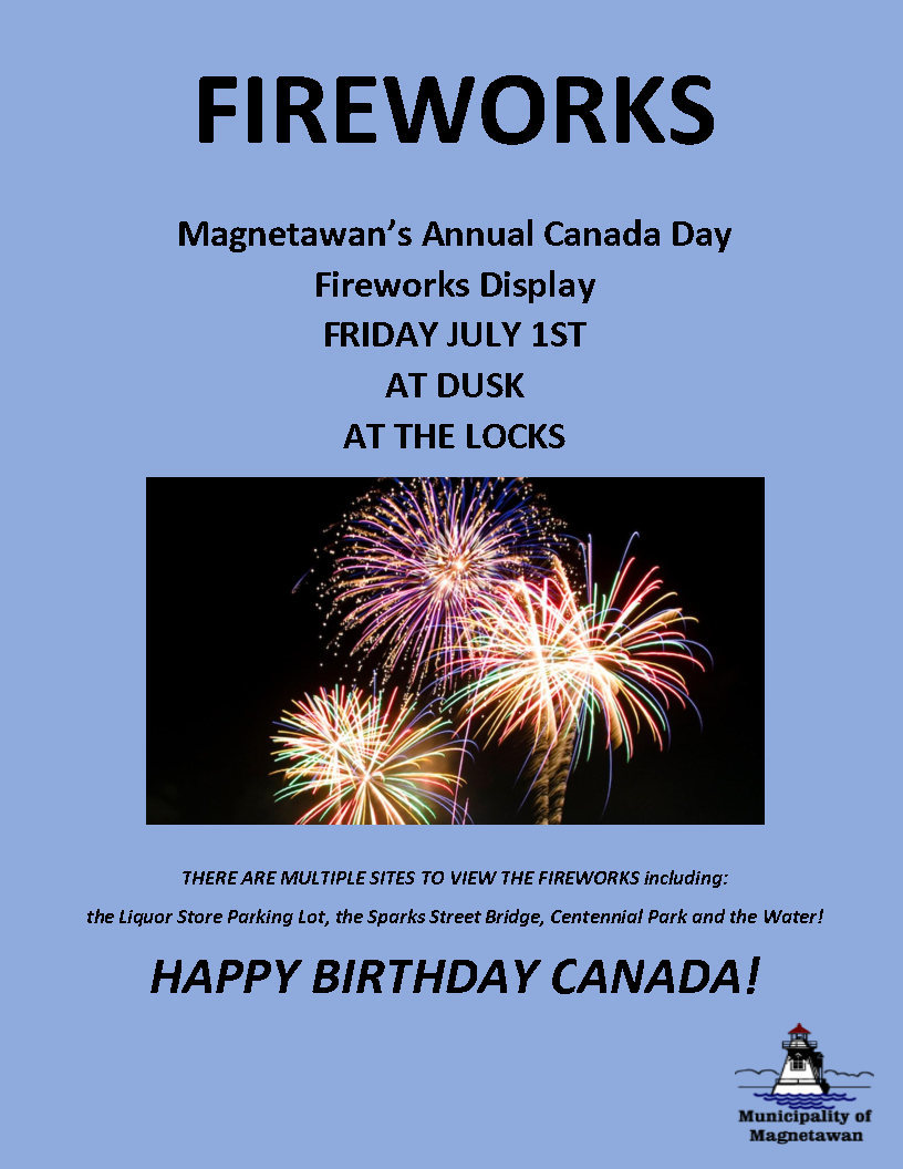 CANADA DAY EVENT LINE UP AND FIREWORKS Municipality of