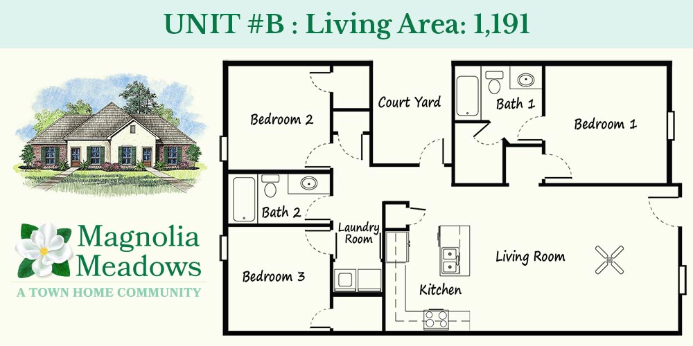 Come Home To Our Luxury Town Homes Magnolia Meadows, LA