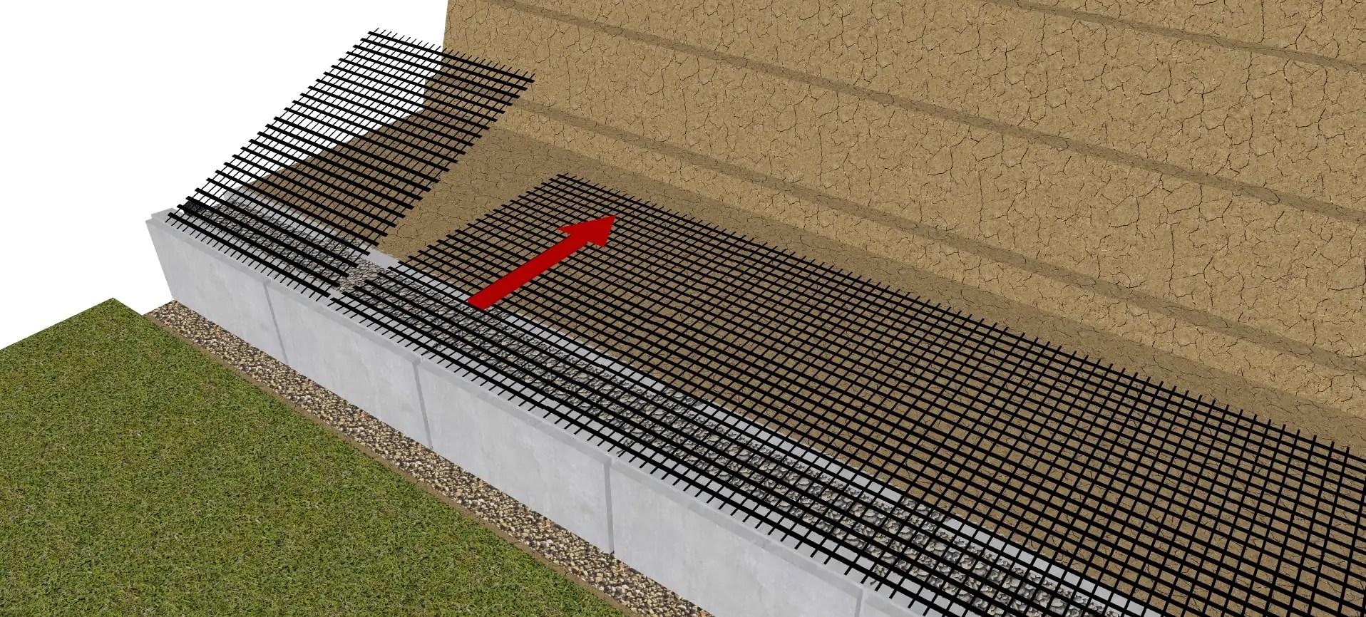 Geogrid Retaining Wall Installation MagnumStone®