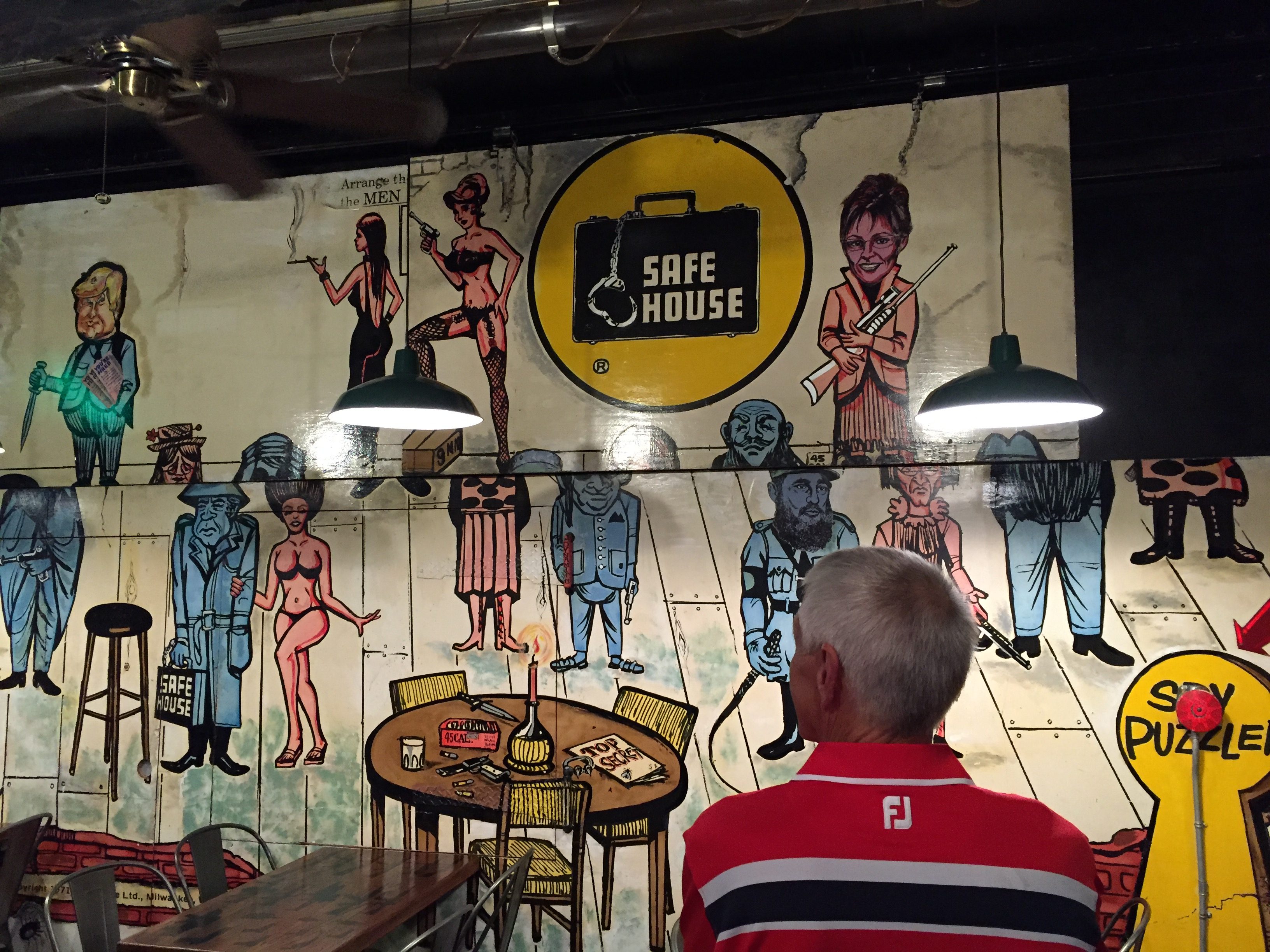 Safe House spy themed bar in Milwaukee, WI Mags On The Move