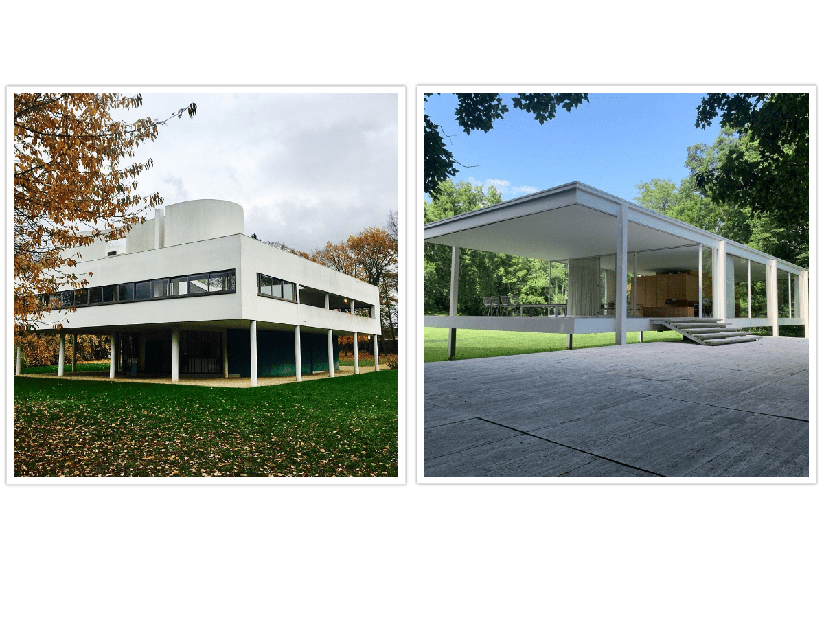 Modern Architectural Icons Farnsworth House and Villa Savoye Magzoid