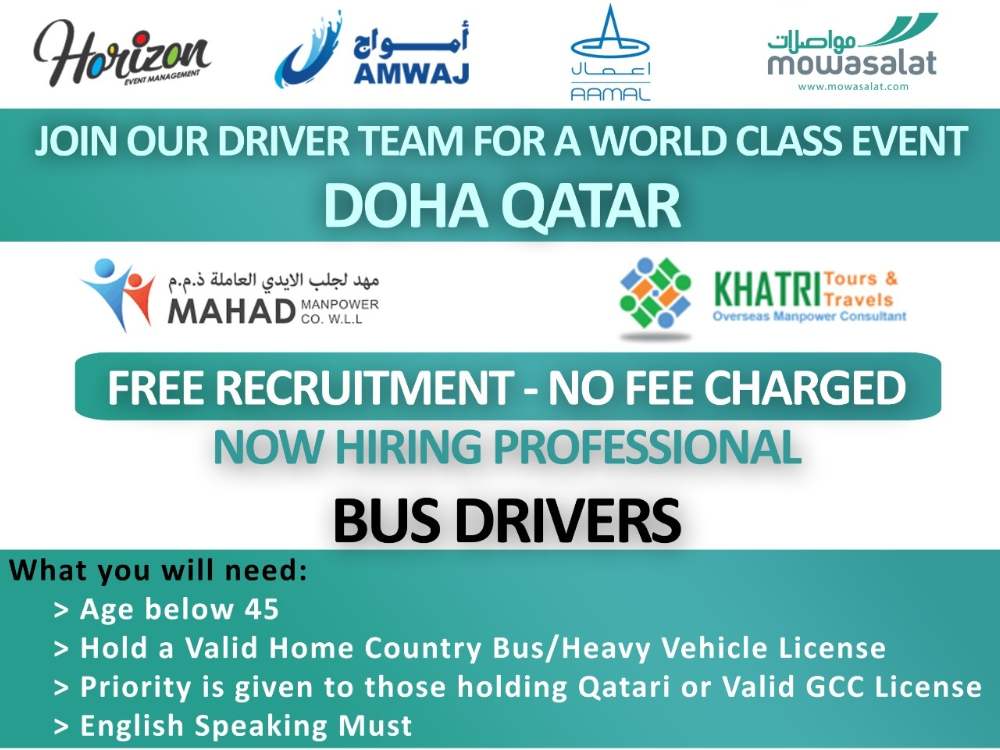 Qatar Bus Driver Job 6500 Online Jobs Fast Job Search