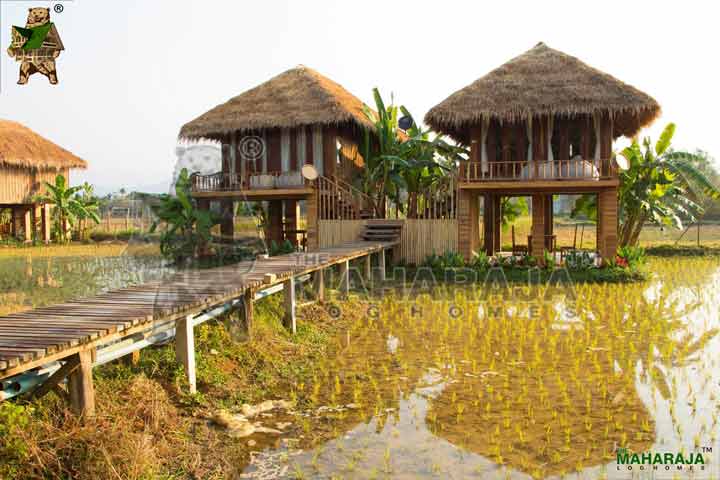 Wooden Garden Huts & Timber Chalets Manufacturers The Maharaja Log Homes