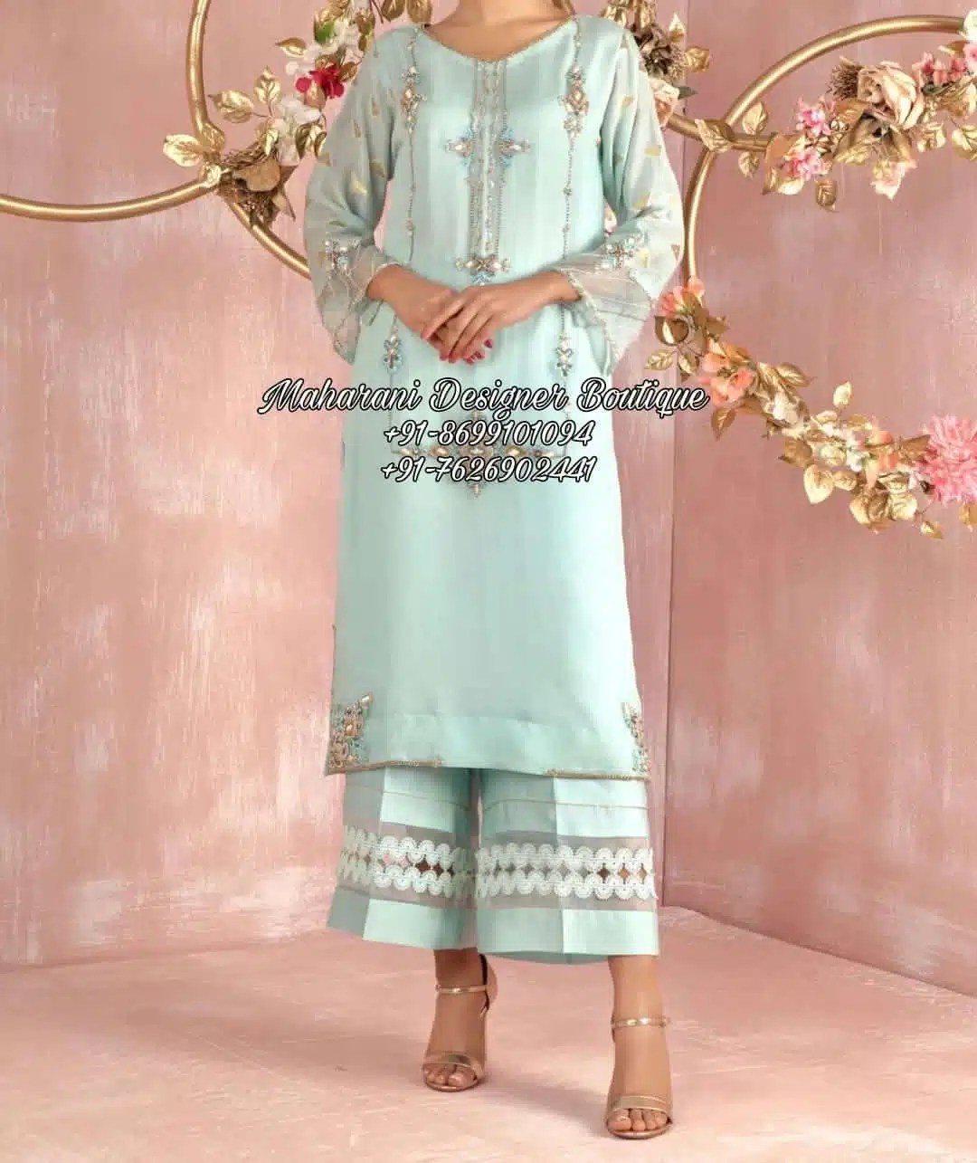 Punjabi Style Plazo Suit Maharani Designer Boutique