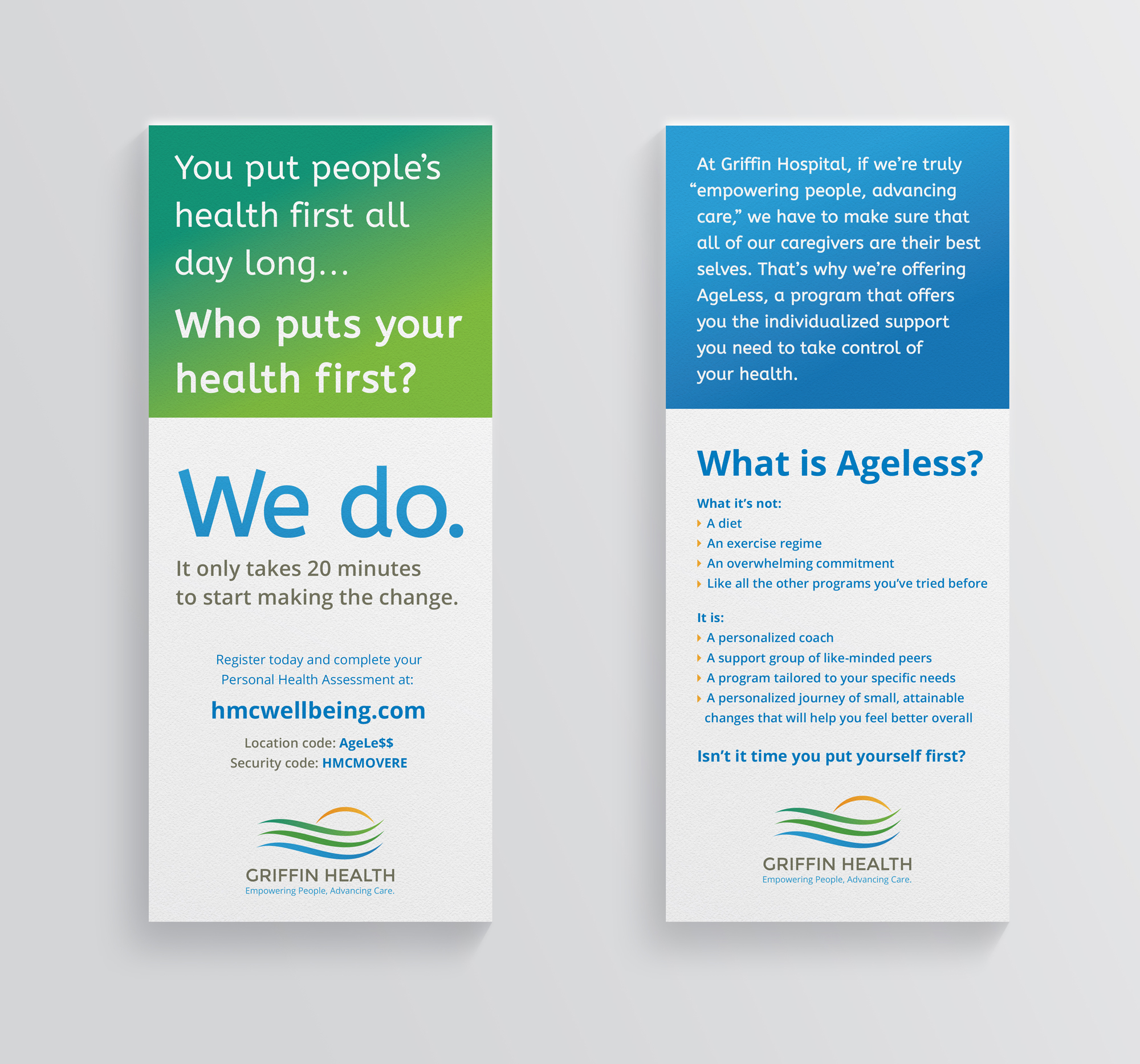 Employee Wellness Campaign Rackcard