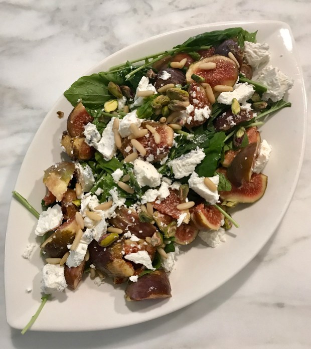 Watercress, Figs & Goats Cheese Salad. Naturopathy