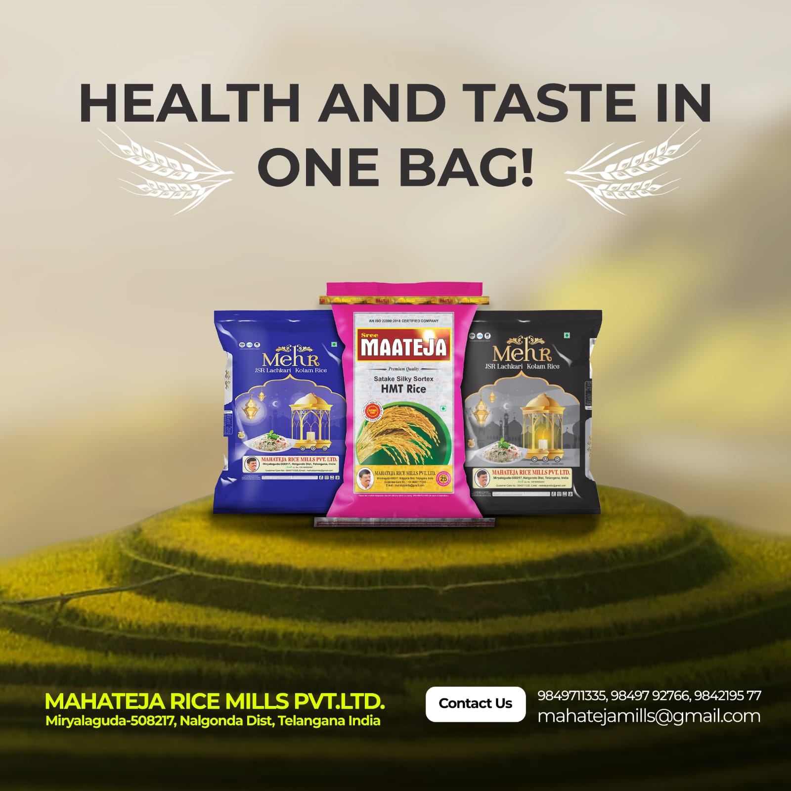 Best Quality Rice in India Premium Rice Brand Mahateja Rice