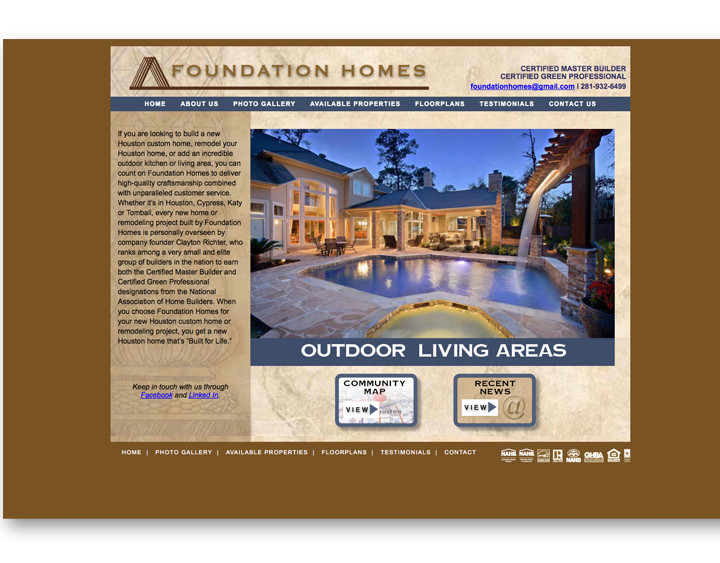 Clydesdale Homes Website MAH Design LLC