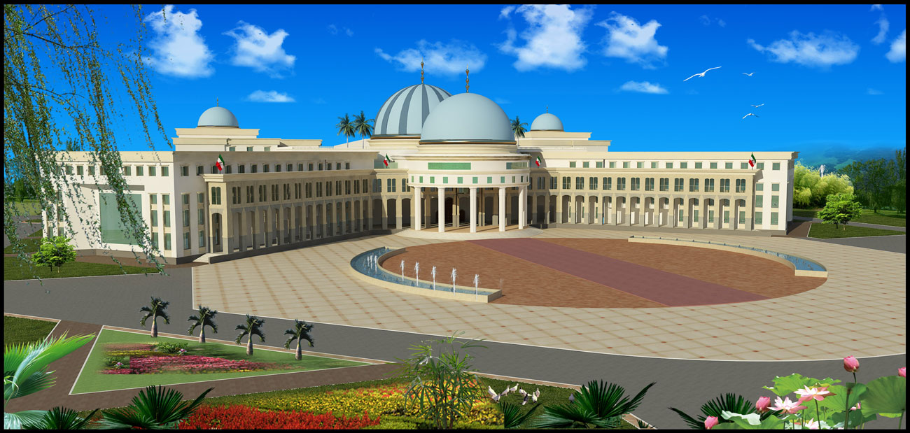 The Presidential Palace building of Equatorial Guinea, Africa