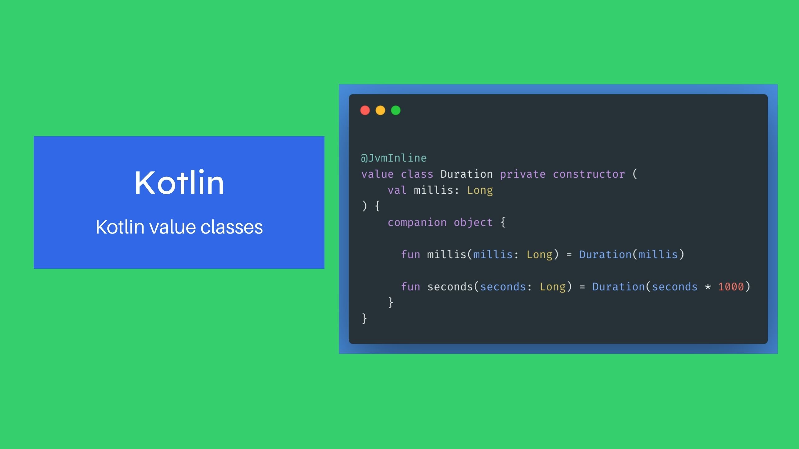 Kotlin value class Mahendran