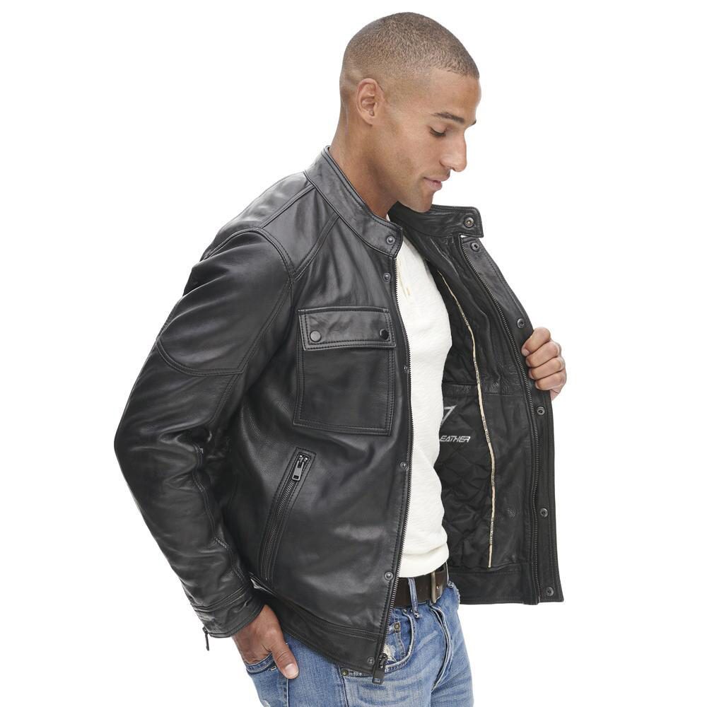 Vintage black leather jacket for sale Bomber jacket for men