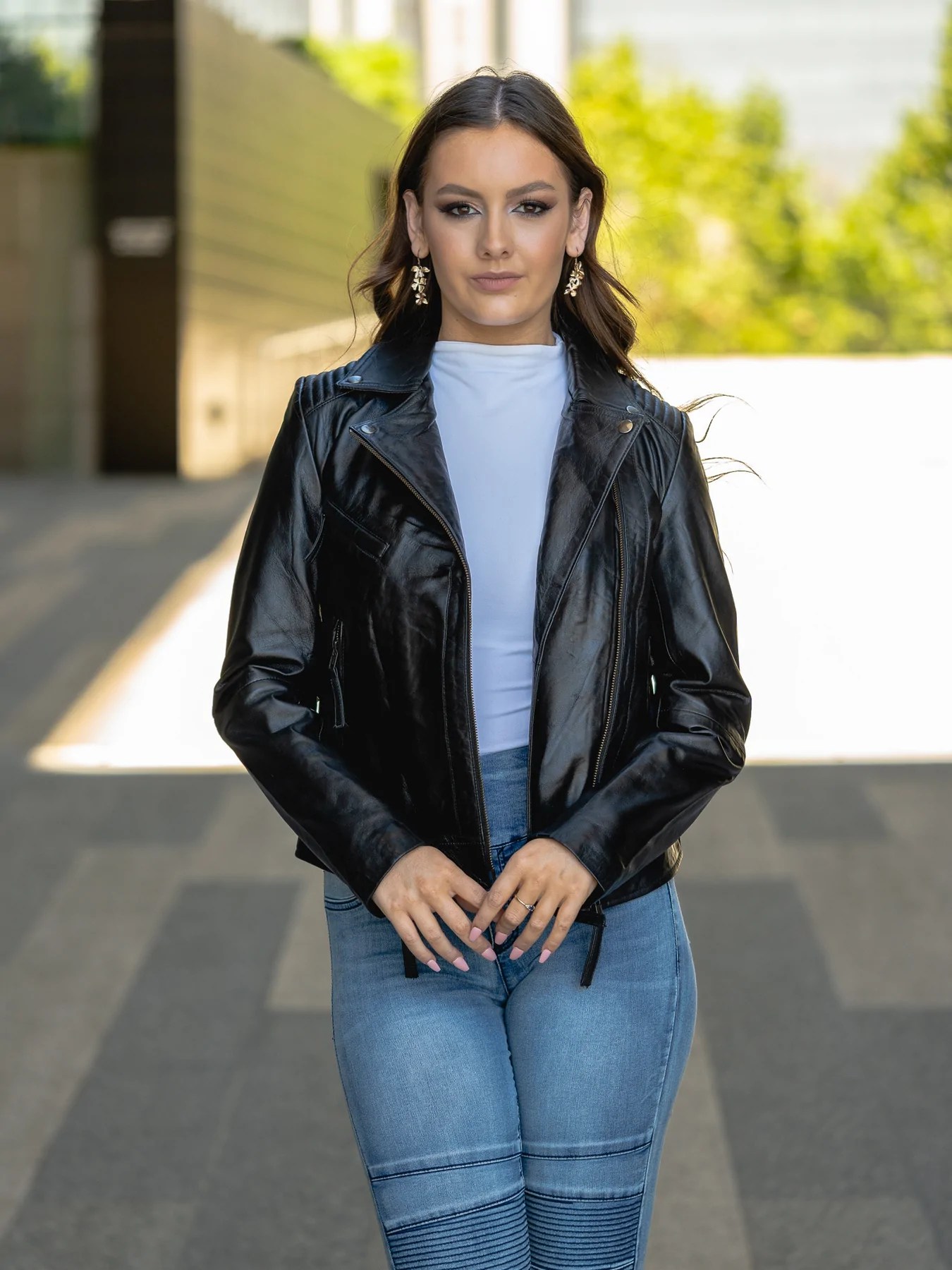 Black Leather Jacket for Women