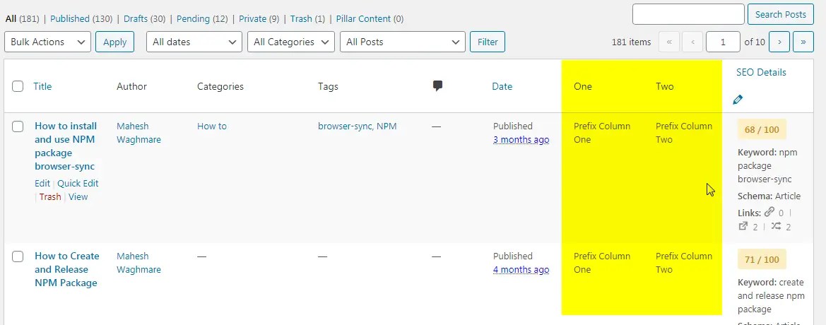 Add Custom Column to Custom Post Types 1