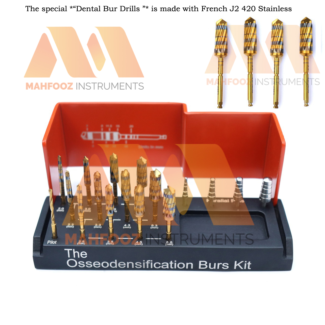 Dental Bur Drills Dental Implant Kit Mahfooz Instruments