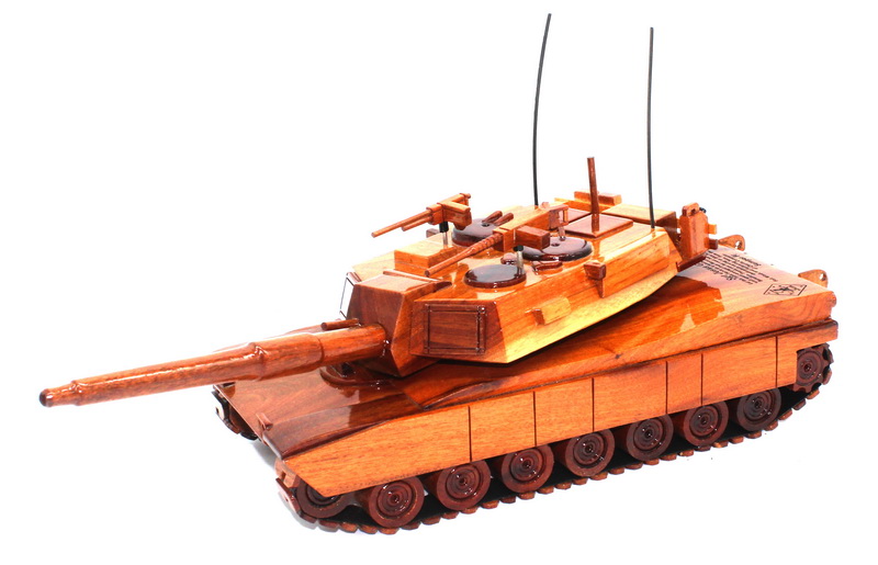 M1 Abrams tank wooden tank model Mahogany wood Tank