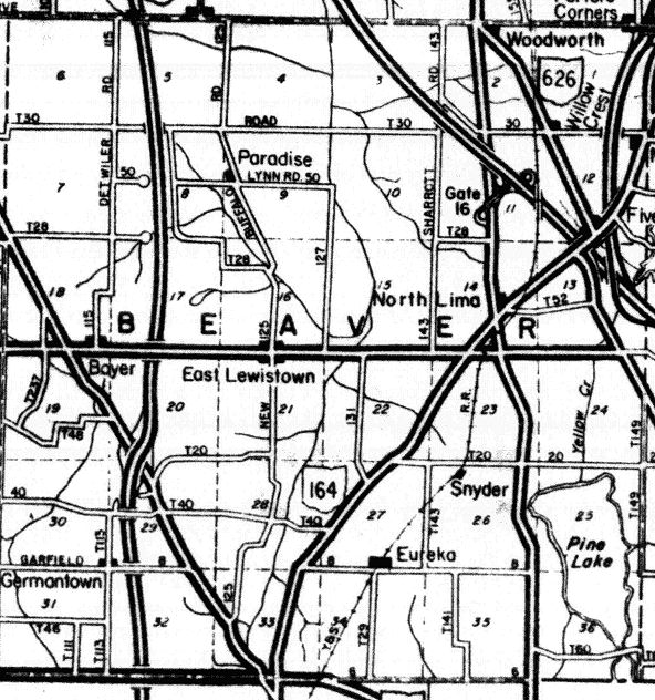 Mahoning County OHGen Project Mahoning County Township Map