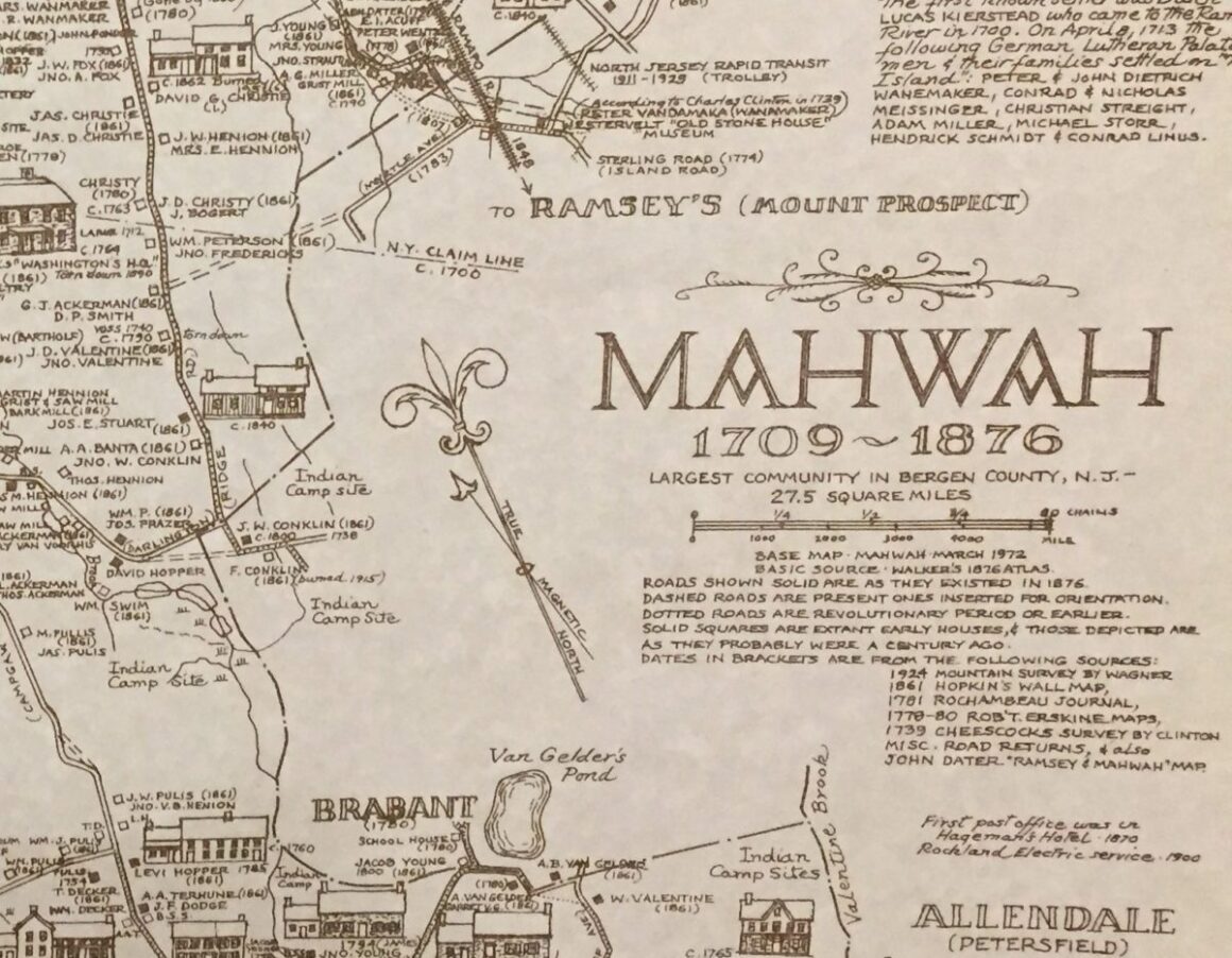 Map of Mahwah Mahwah Museum