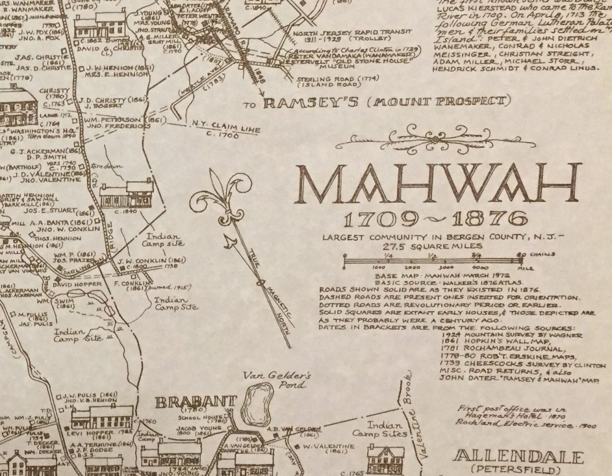 Map of Mahwah Mahwah Museum