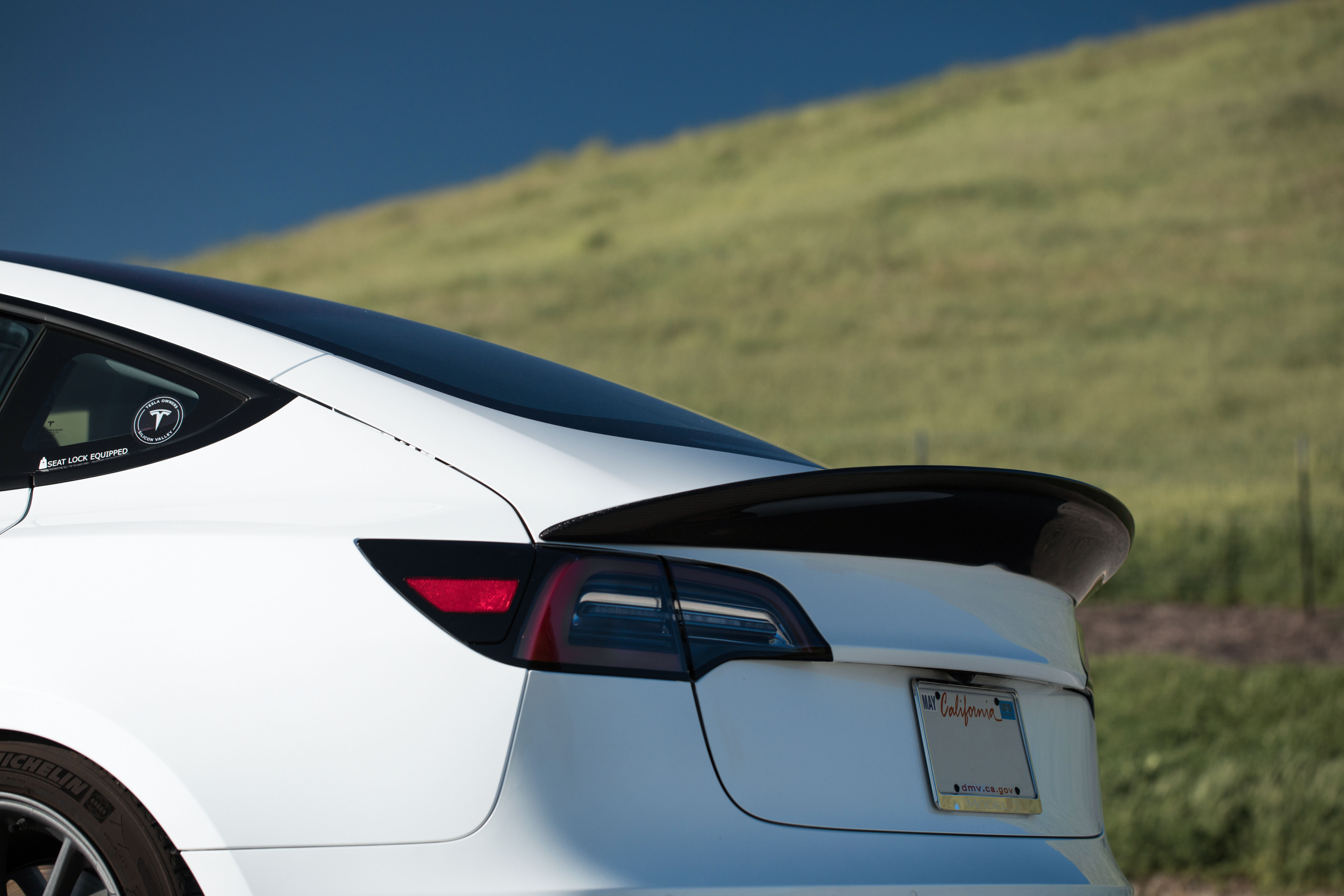 Carbon Fiber Rear Spoiler For Tesla Model 3 Maier Electric Vehicles