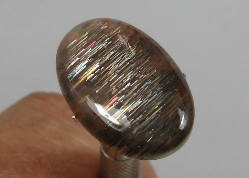 Sunstone with Hematite Inclusions aka "Black Rainbow Sunstone