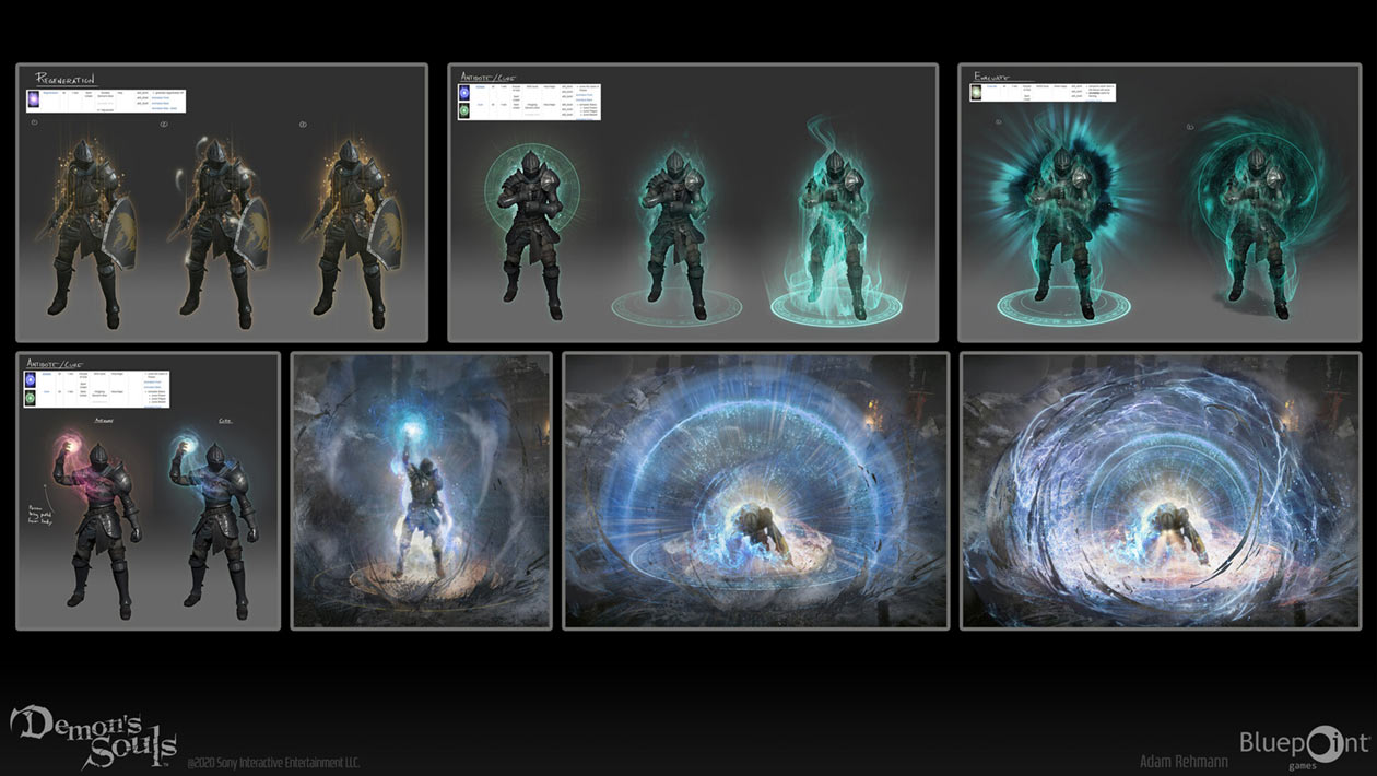 Spell Effects Art Demon's Souls (2020) Art Gallery