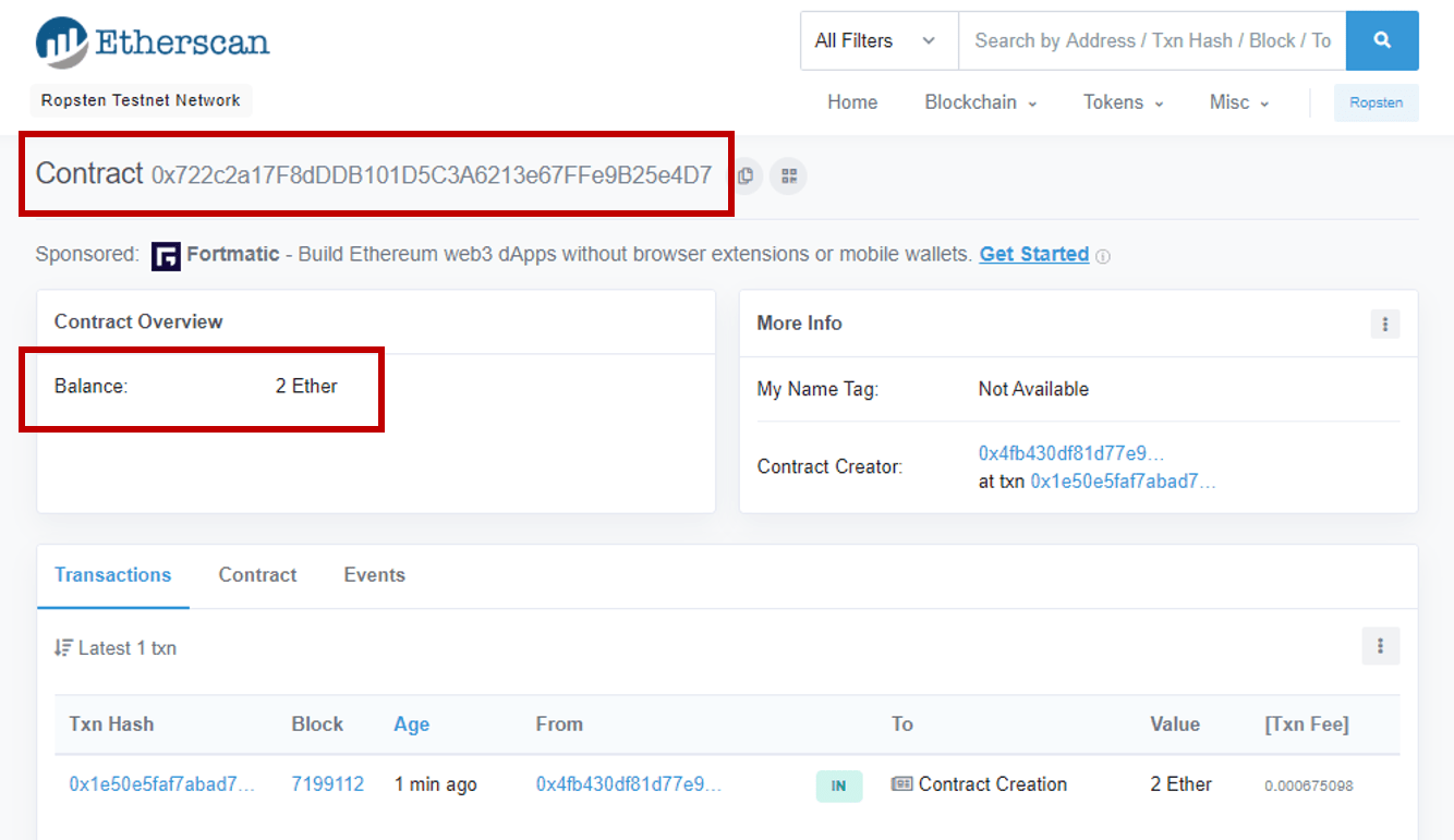 Ropsten Ethereum Faucet Smart Contract Jackson Ng