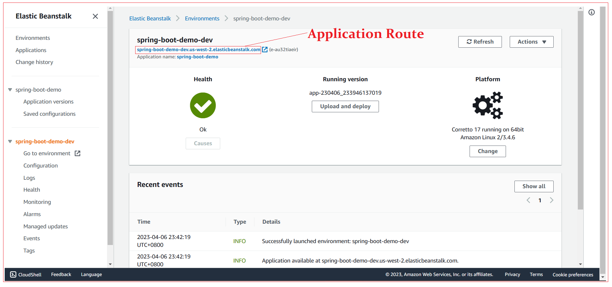 How to deploy Spring Boot application to AWS Elastic beanstalk using EB