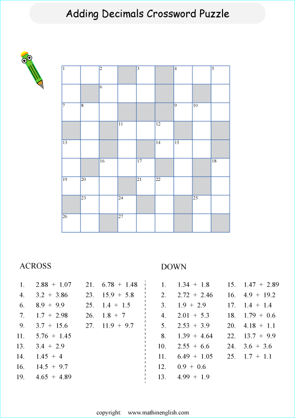 Printable primary math worksheet for math grades 1 to 6 based on the