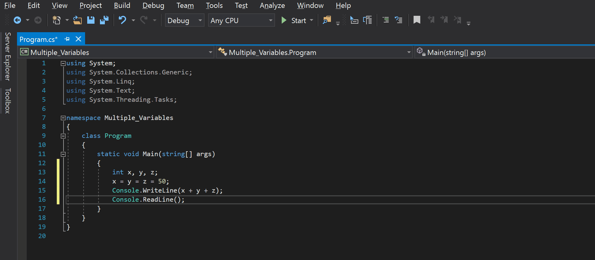 C Multiple Variable Print Single and Multiple Variable in C