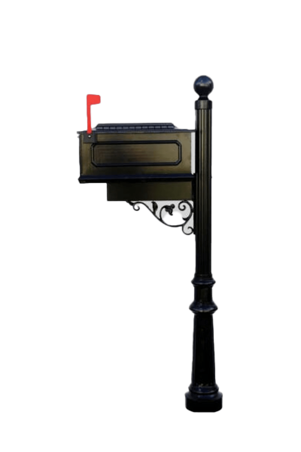 Montana 121 Black Metal Mailbox Post Mailbox Solutions