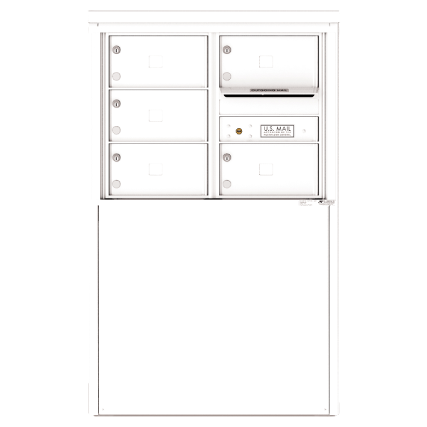 Free Standing Mailbox with 5 Tenant Compartments Mailboxes