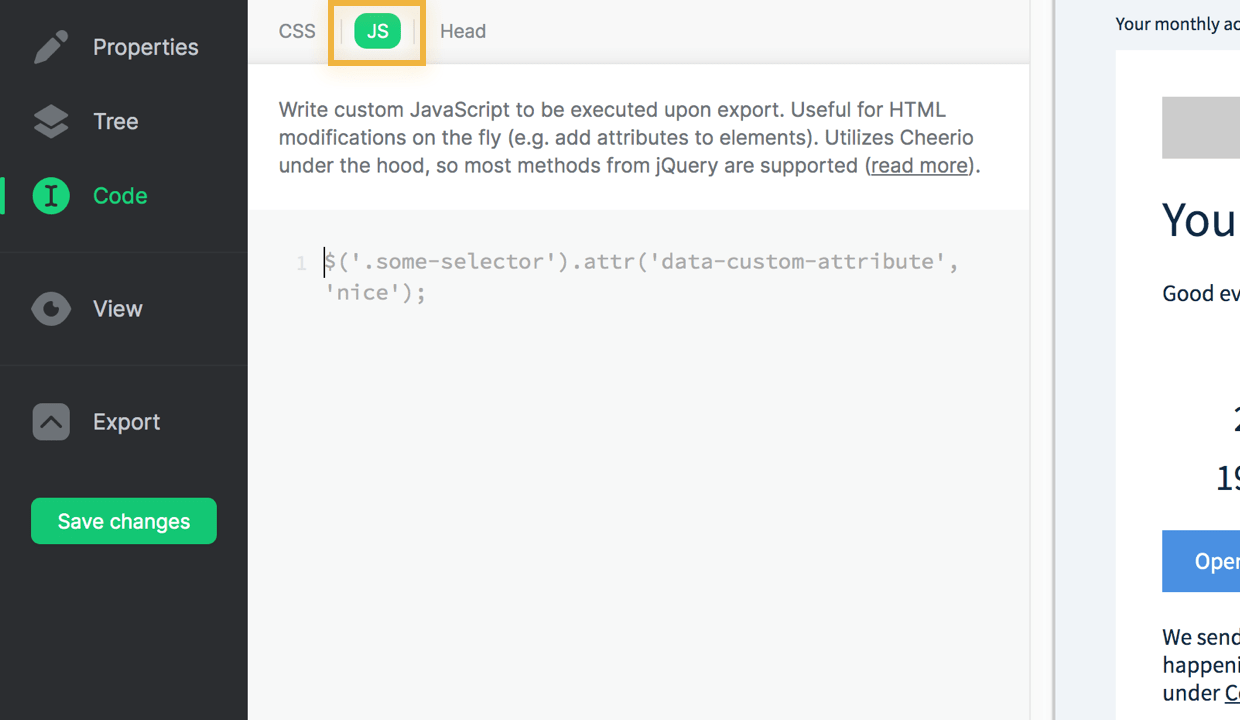 Custom JavaScript » MailDeveloper