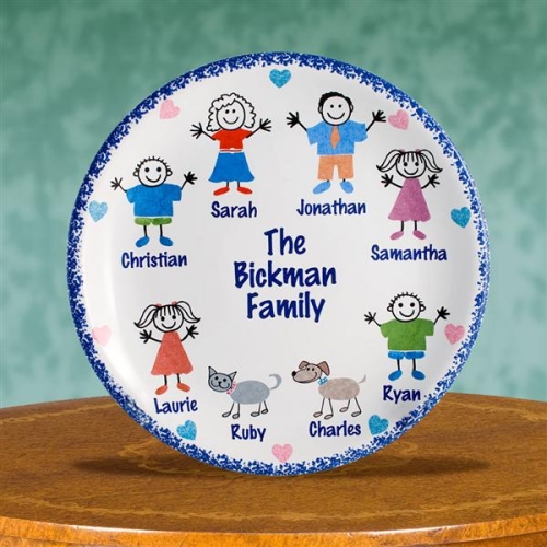 Personalized Porcelain Family Heirloom Keepsake Plates Personalized