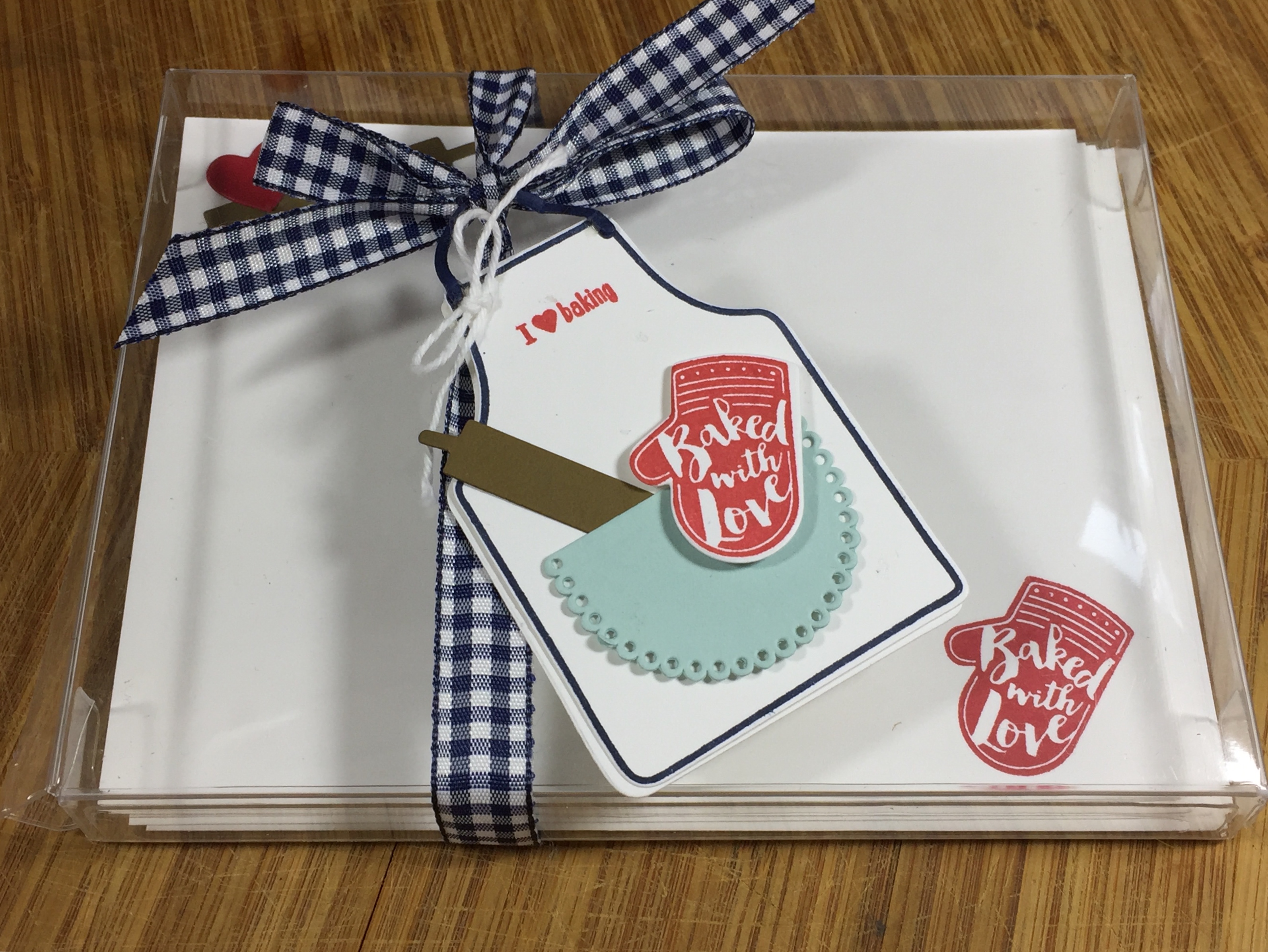 An Easy Recipe Card Box to Make as a Gift using the Apron of Love bundle