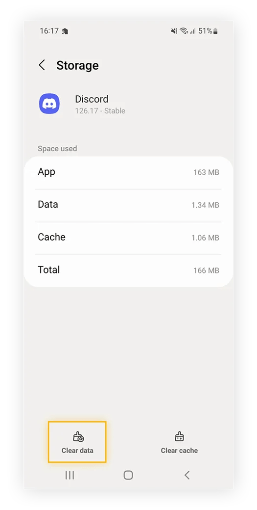 How to clear app data on Android MailWish