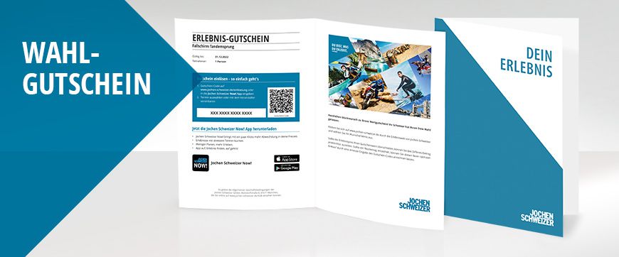 ErlebnisMix Richtig Schenken mit Jochen Schweizer Geschenkboxen