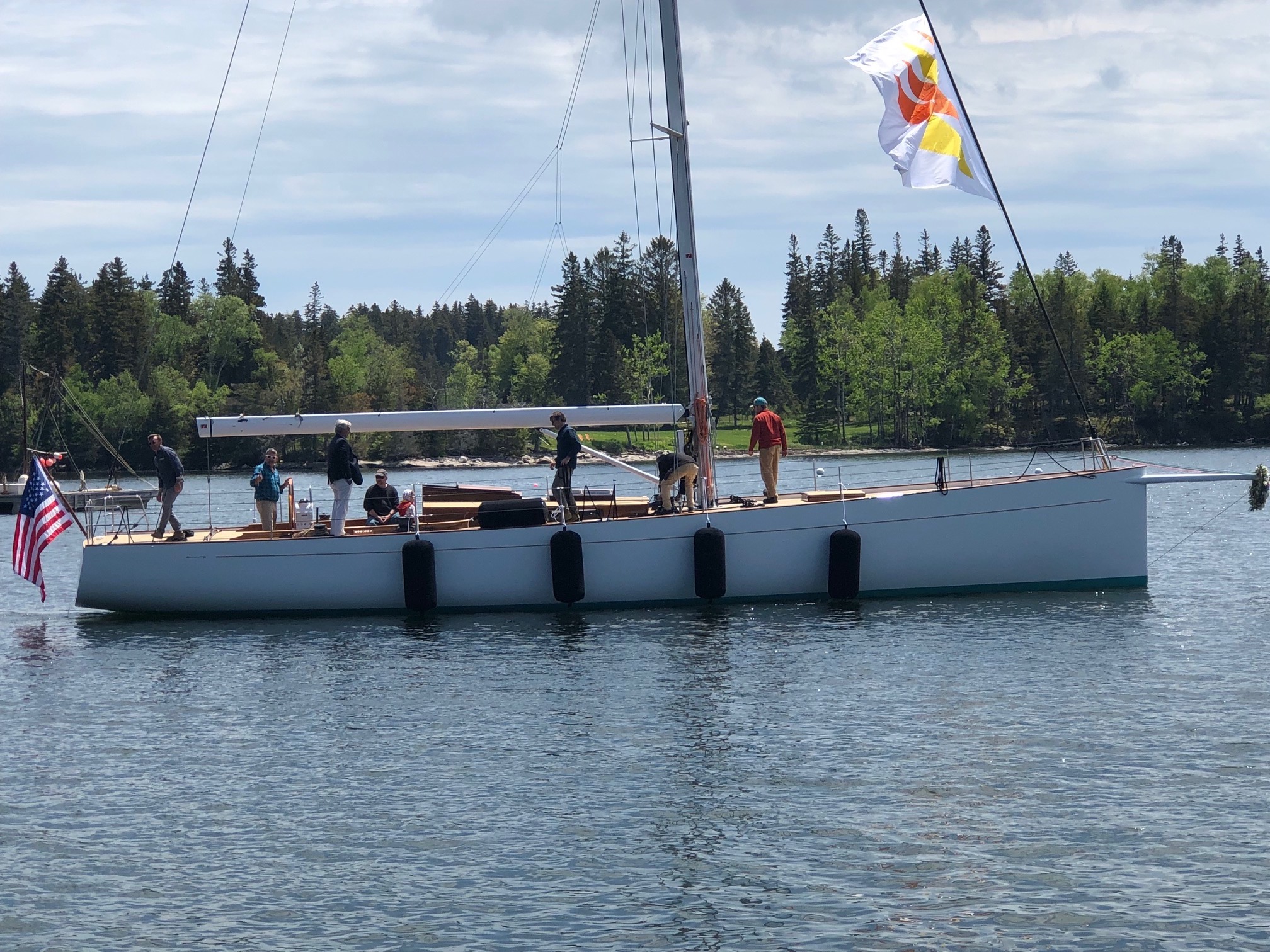 Brooklin Boat Yard Launches Custom 55Foot Sloop Maine Boats Homes