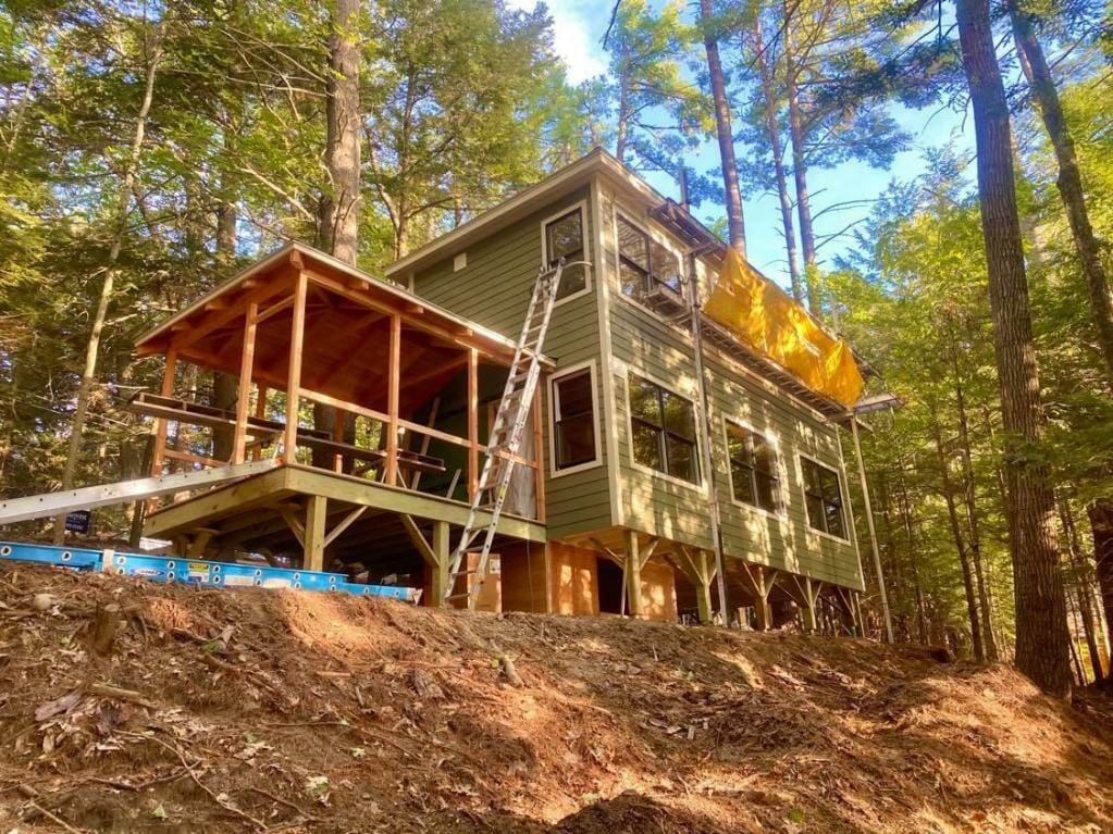 SOLD!!! Great Pond Contemporary Cottage Maine Cabin Masters