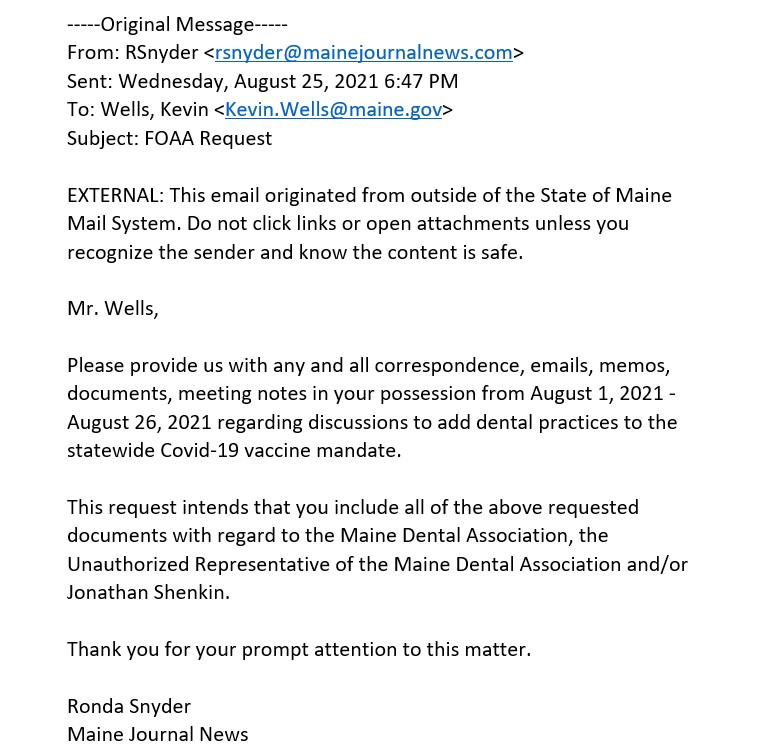 Dental Offices Included in Maine Vaccine Mandate? Maine Journal News