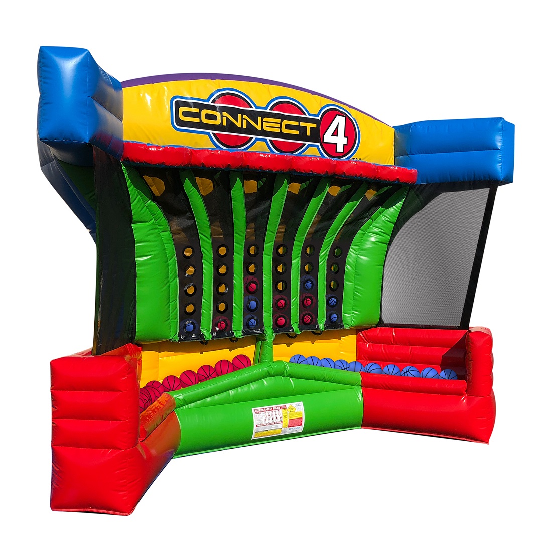 Connect Four Wacky Inflatable Basketball Game Rental in Toronto!