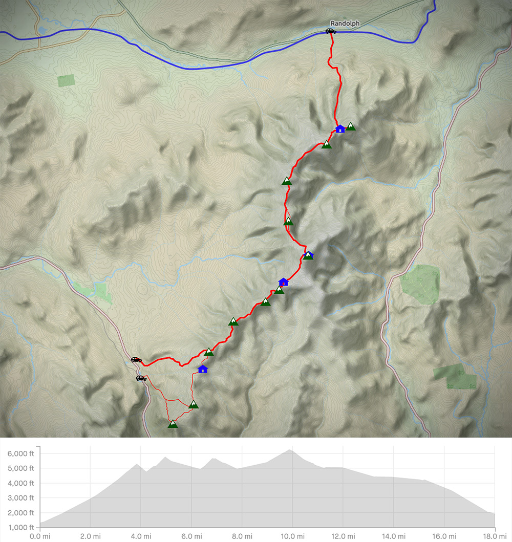 Presidential Traverse Trail Map Presidential Traverse Maine Wanderlust