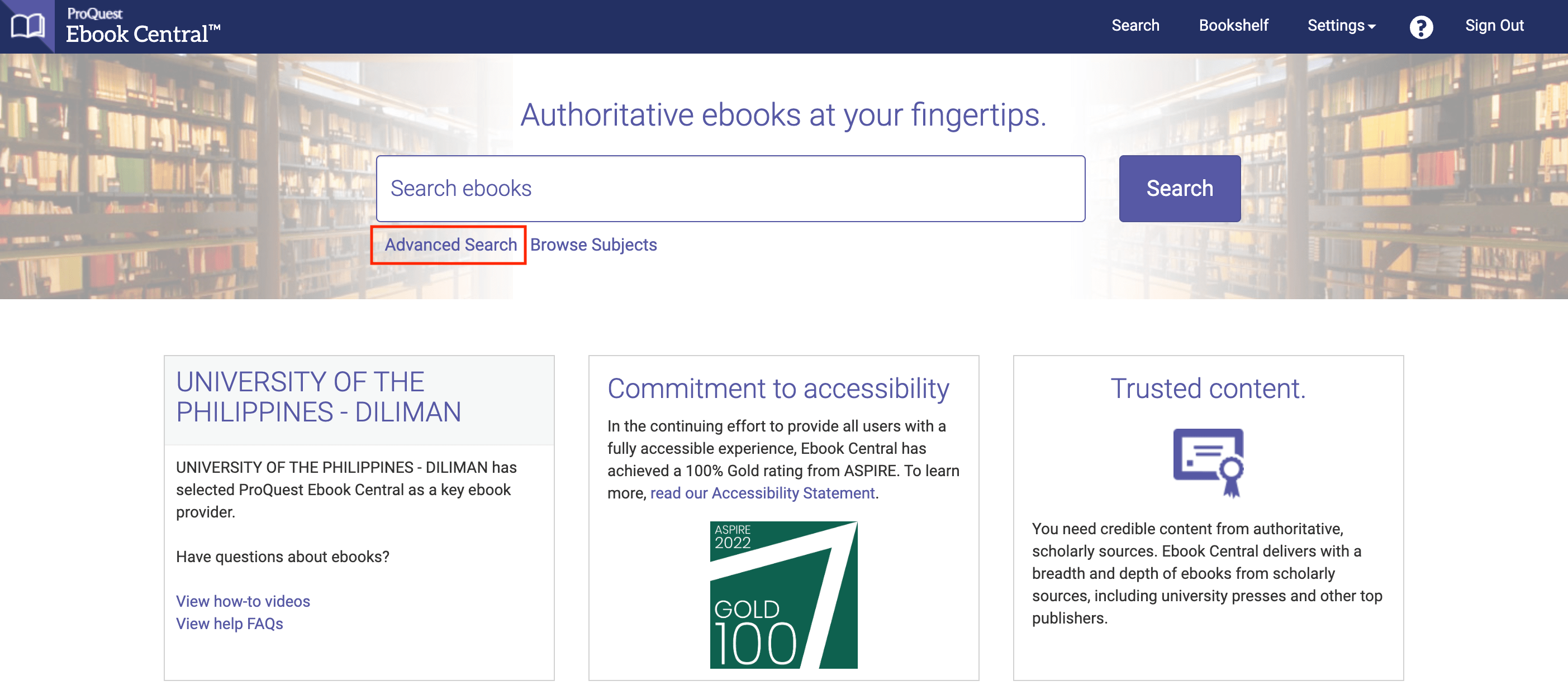 ProQuest eBook Central Open Access Complete The University Library