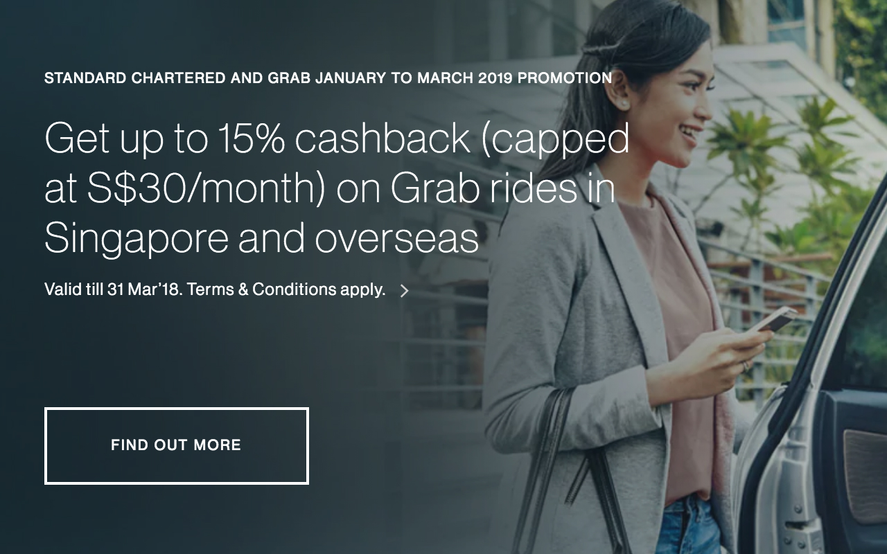 Standard Chartered and Grab extend 15 cashback promo to March Mainly