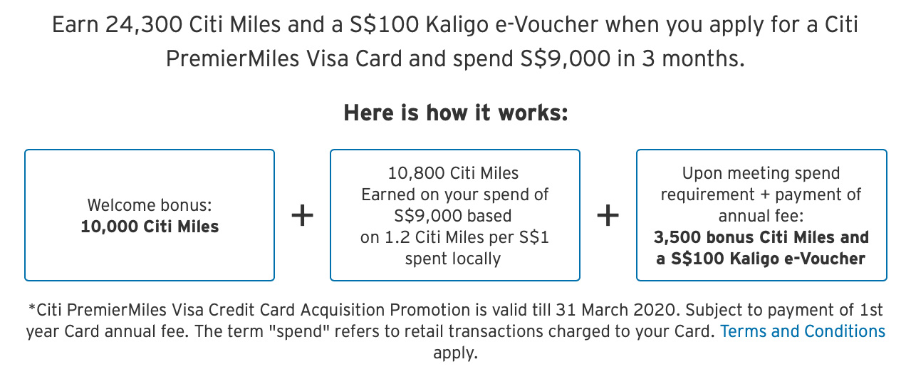Citi extends PremierMiles 26,500 miles signup bonus to 31 March