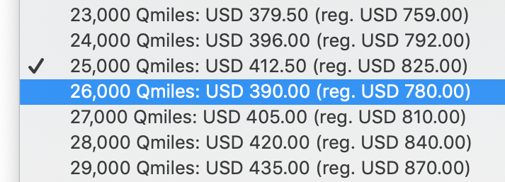 Flash sale Buy Qatar Airways Qmiles from 2 cents each Mainly Miles