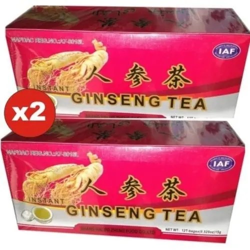 Qihuang Instant Ginseng Tea 12 Tea Bags (6g) x 2 Pieces Main Market